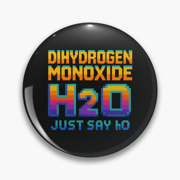 Item preview, Dihydrogen Monoxide Pixel Art – Retro H₂O Meme Design designed and sold by Willebees.