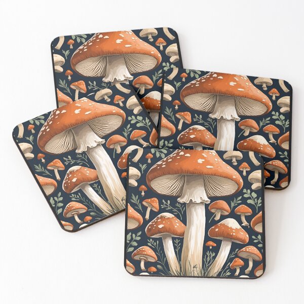 Item preview, Cottage Core Mushroom Pattern designed and sold by PatronesKawai.