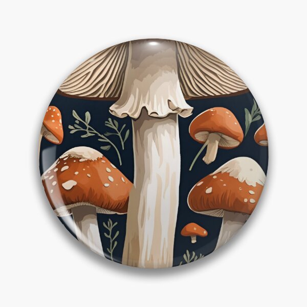 Item preview, Cottage Core Mushroom Pattern designed and sold by PatronesKawai.