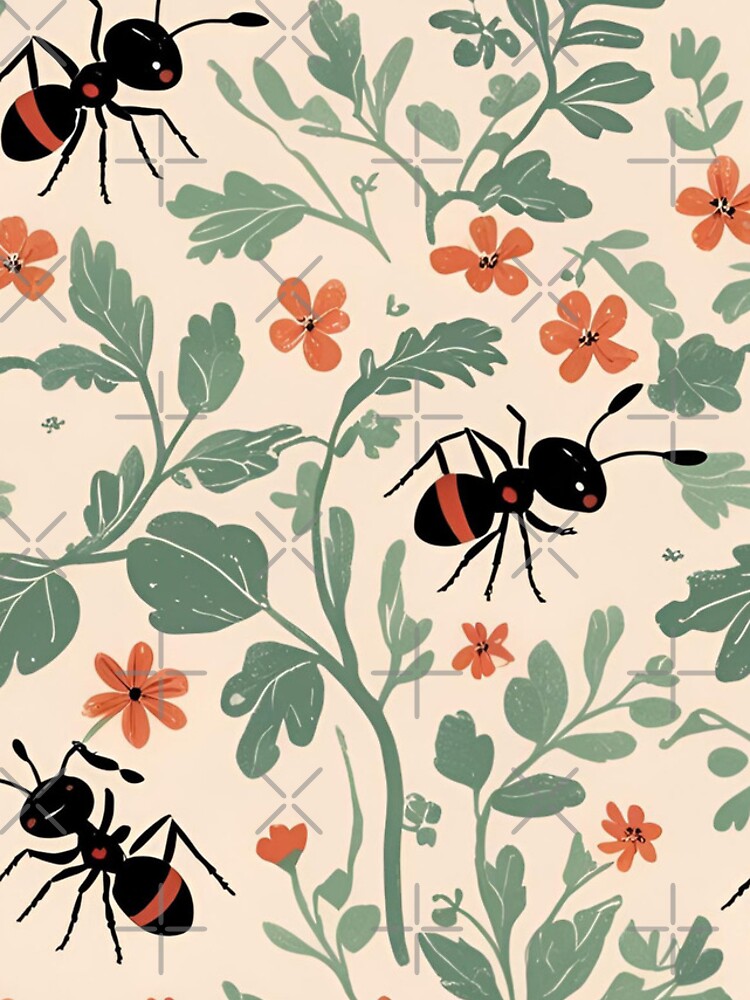 Thumbnail 4 of 4, iPhone Case, Cottage Core Insect Pattern designed and sold by PatronesKawai.