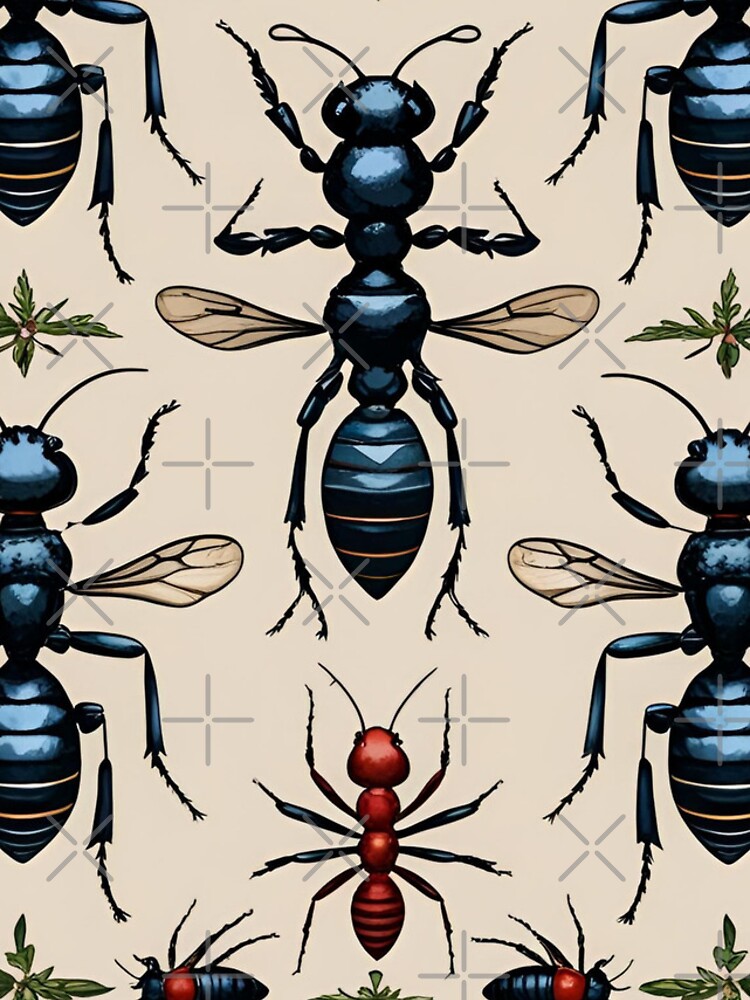 Thumbnail 4 of 4, iPhone Case, Cottage Core Insect Pattern designed and sold by PatronesKawai.