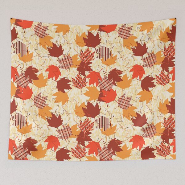 Item preview, Pumpkin and Spice Fall Leaves 2 Seamless Repeat designed and sold by Sharon Schwalbe.