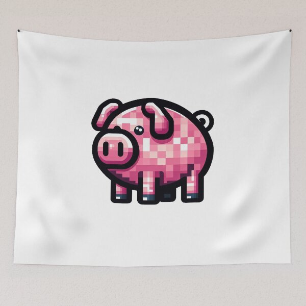 Item preview, Pixel Pig designed and sold by WhatevrWrksMrch.