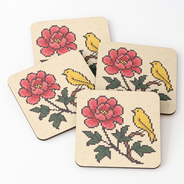 Item preview, Ukiyo-Pixel: Peony and Canary Bloom designed and sold by Planthem.