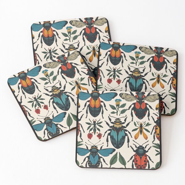 Item preview, Cottage Core Insect Pattern designed and sold by PatronesKawai.