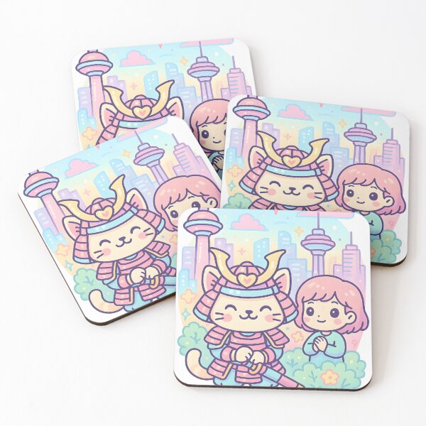 Item preview, Kawaii Samurai Cats: Guardians Of Harmony designed and sold by shockSpot.