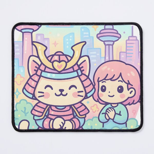 Item preview, Kawaii Samurai Cats: Guardians Of Harmony designed and sold by shockSpot.