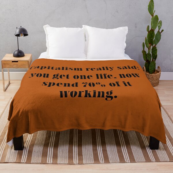 Item preview, Capitalism Quote – Bold Anti-Work Satire Text – Modern Relatable Typography Design  designed and sold by ChuckleSpace.