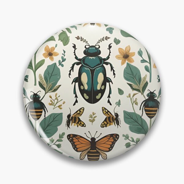 Item preview, Cottage Core Insect Pattern designed and sold by PatronesKawai.