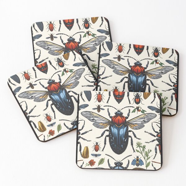 Item preview, Cottage Core Insect Pattern designed and sold by PatronesKawai.