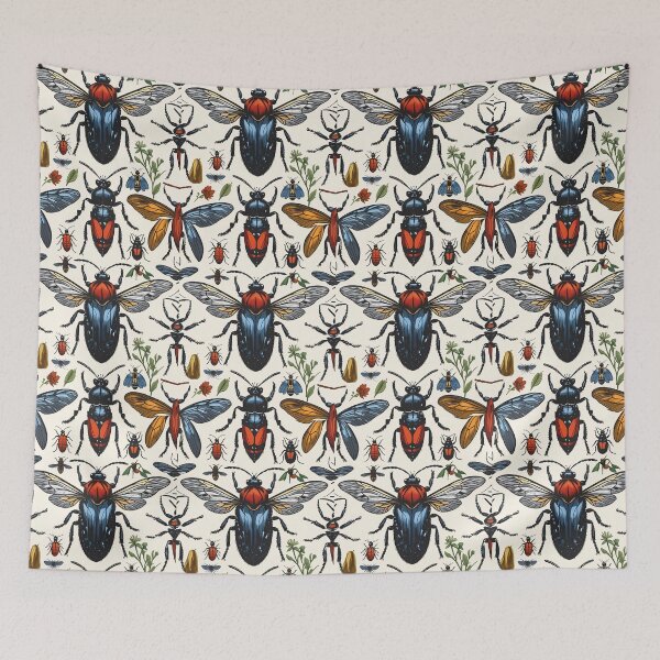 Item preview, Cottage Core Insect Pattern designed and sold by PatronesKawai.