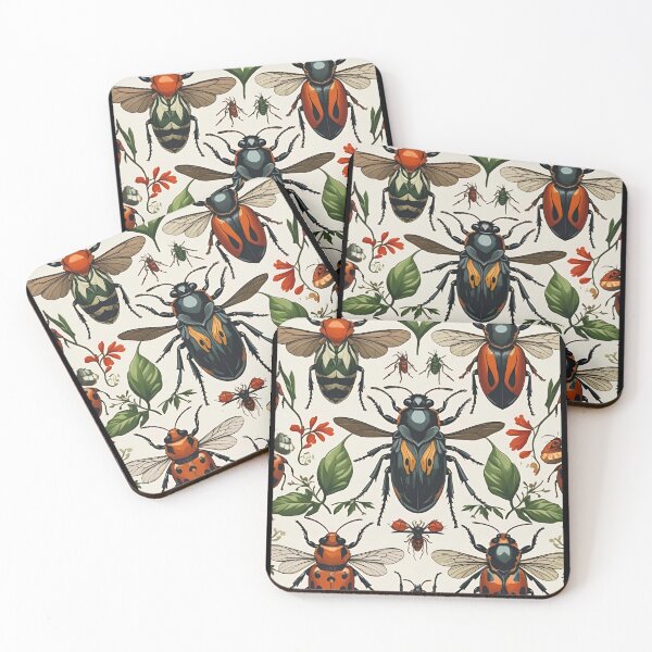 Item preview, Cottage Core Insect Pattern designed and sold by PatronesKawai.