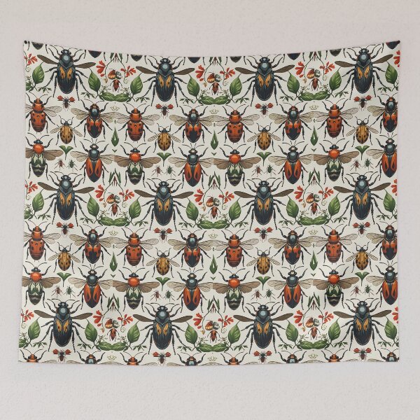 Item preview, Cottage Core Insect Pattern designed and sold by PatronesKawai.