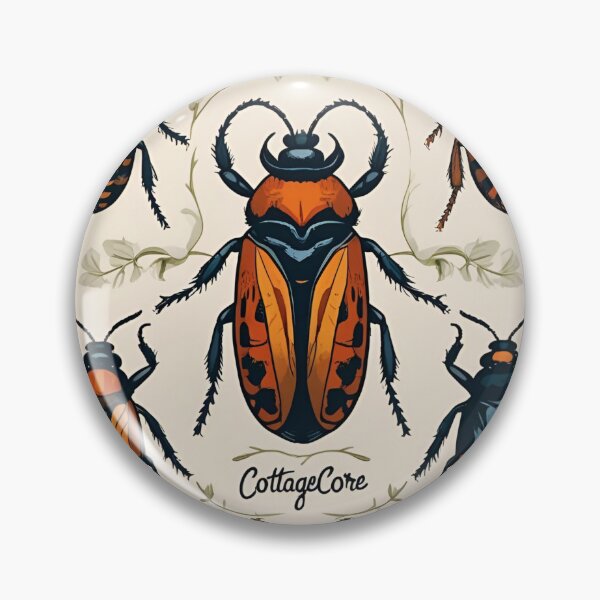 Item preview, Cottage Core Insect Pattern designed and sold by PatronesKawai.