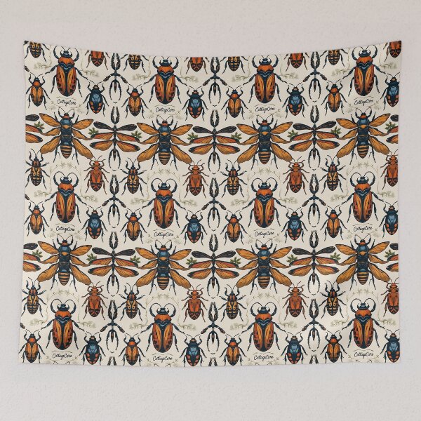 Item preview, Cottage Core Insect Pattern designed and sold by PatronesKawai.
