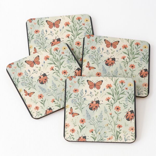 Item preview, Cottage Core Insect Pattern designed and sold by PatronesKawai.