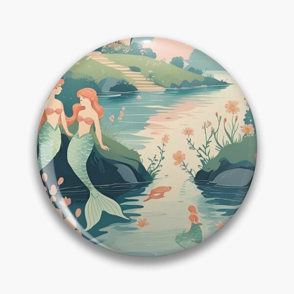 Item preview, Cottage Core Mermaid Pattern designed and sold by PatronesKawai.
