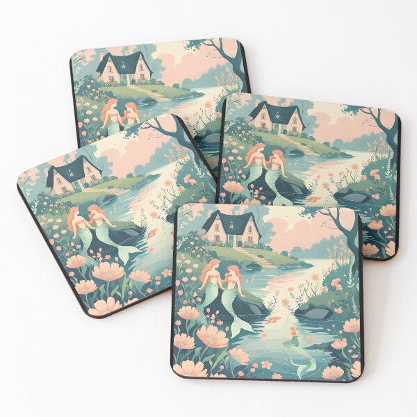 Item preview, Cottage Core Mermaid Pattern designed and sold by PatronesKawai.