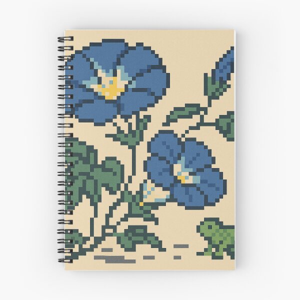 Item preview, Pixel Morning Glories and Frog designed and sold by Planthem.