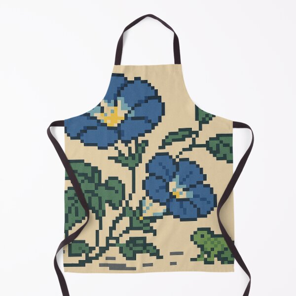 Item preview, Pixel Morning Glories and Frog designed and sold by Planthem.