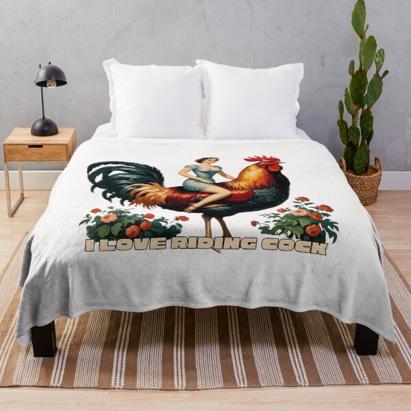 Item preview, I love riding a big rooster! designed and sold by NicMacTees.