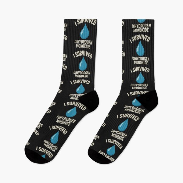 Item preview, I Survived Dihydrogen Monoxide – Funny Minimalist Science Meme Design designed and sold by Willebees.