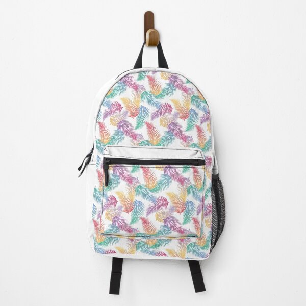 Item preview, Rainbow Tropical Palms Print - White designed and sold by Daniel Bevis Design.
