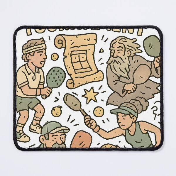 Artikelvorschau, Legends Of Pickleball Doodle-Turnier entworfen und verkauft von shockSpot.