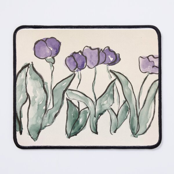 Item preview, Purple Tulip Linework designed and sold by TheWorstedGrey.