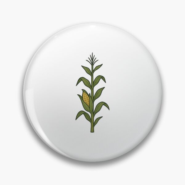 Item preview, Corn Plant Illustration – Green Stalk with Golden Ear Autumn Harvest Design designed and sold by Vendeloc.