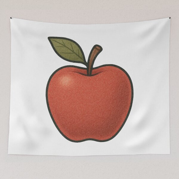 Item preview, Apple Illustration – Red Orchard Fruit Autumn Harvest Art designed and sold by Vendeloc.