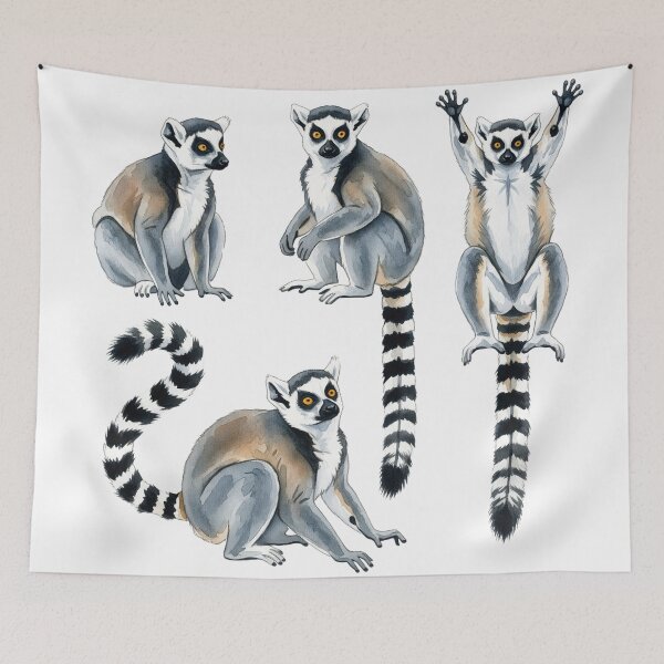 Item preview, Ringtail Lemur (Lemur catta)  designed and sold by 4rtistcDrift.