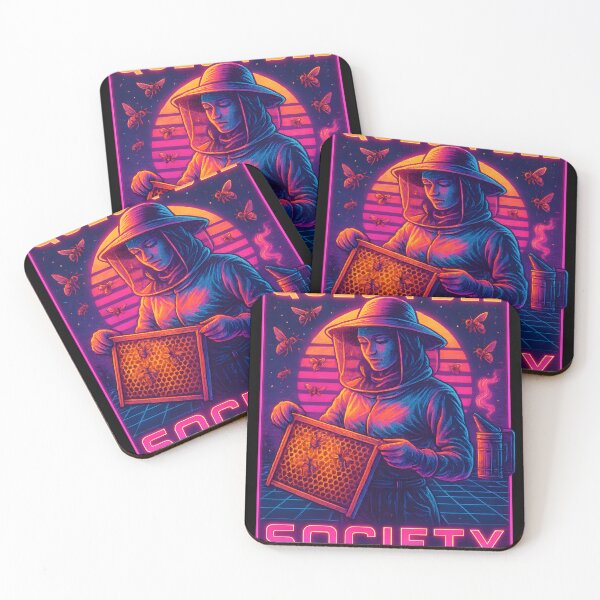 Item preview, Queen Bee Society Retro Neon Vibes designed and sold by shockSpot.
