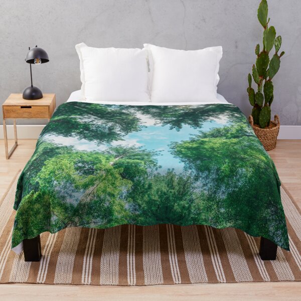 Item preview, Evergreen Forest Canopy – Misty Mountain Trees & Sky View designed and sold by artcascadia.