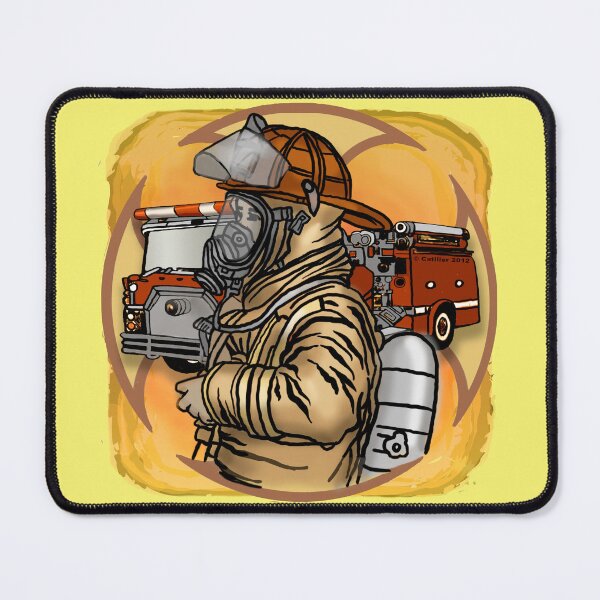 Item preview, Mask Up Firefighter  designed and sold by artmuvz.