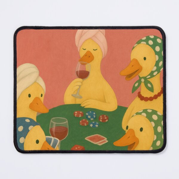 Item preview, ducks playing poker poster designed and sold by sydfink.