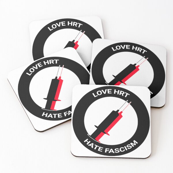 Item preview, LOVE HRT / HATE FASCISM designed and sold by birdgoatman.