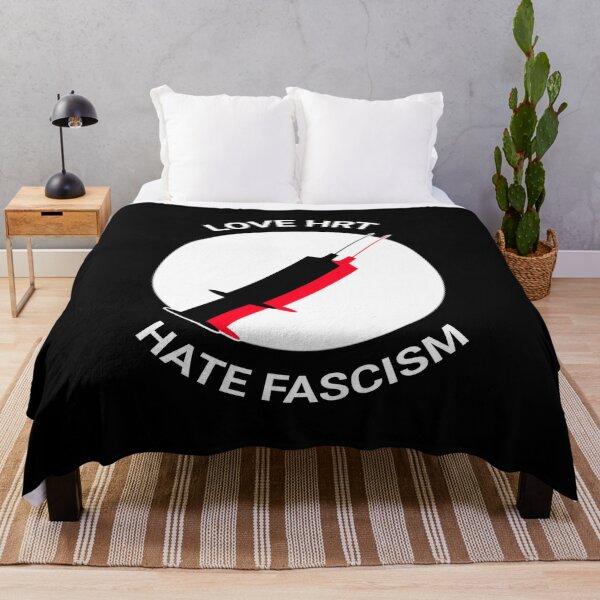 Item preview, LOVE HRT / HATE FASCISM designed and sold by birdgoatman.