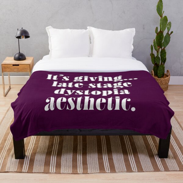 Item preview, It’s Giving Late-Stage Dystopia – Dark Humor Aesthetic Quote  designed and sold by ChuckleSpace.