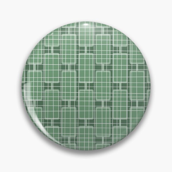Item preview, Mid Century Modern Woven Link Pattern in Green designed and sold by kierkegaard.