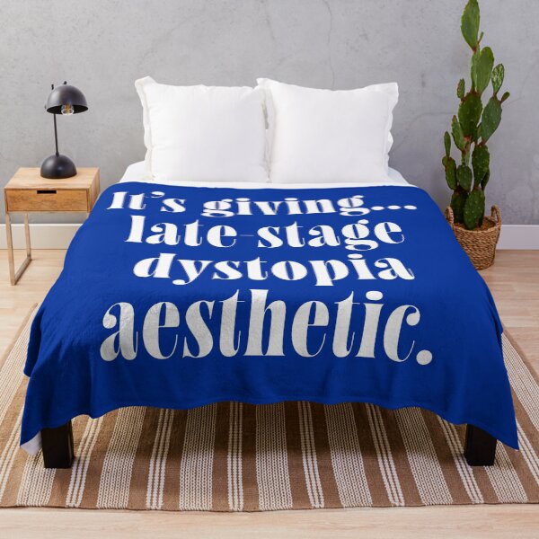Item preview, It’s Giving Late-Stage Dystopia – Dark Humor Aesthetic Quote designed and sold by ChuckleSpace.