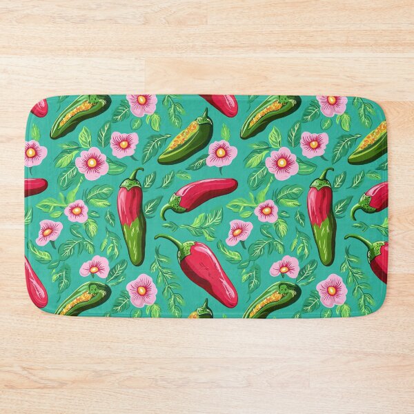 Item preview, Vibrant Botanical Art Featuring Green Bell Pepper and Jalapeño: Fresh Pepper Vegetables Illustration for Gourmet Cuisine and Eco-Friendly Planting designed and sold by Mexa-Artists.