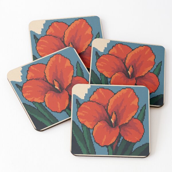 Item preview, Pixel Red Canna Bloom designed and sold by Planthem.