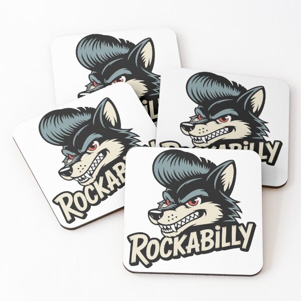 Item preview, Rockabilly Wolf – Wild, retro and ready to howl! designed and sold by Hans-Design.