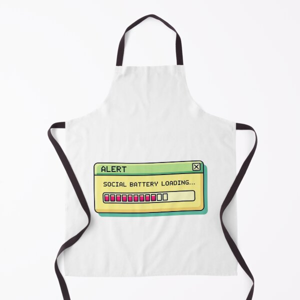 Item preview, Social Battery Loading Bar Retro designed and sold by MotivaChic.