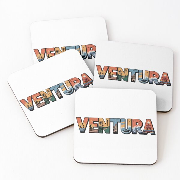 Item preview, Ventura California Pixel Art Design – 8-Bit Coastal Sunset with Surfers, Lifeguard Tower, Ocean Waves & Retro Beach Vibes designed and sold by CircinusStore.