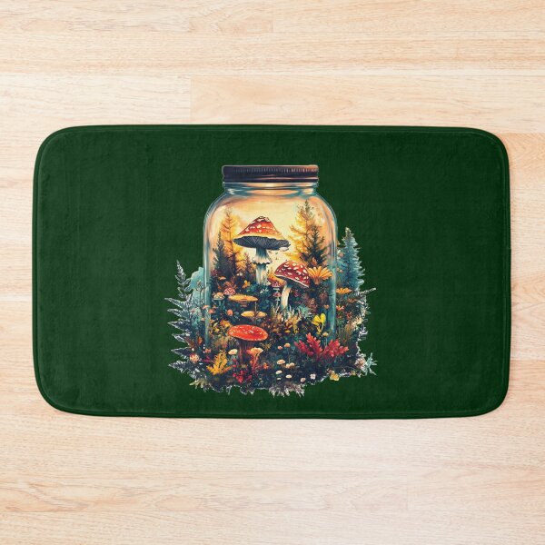 Item preview, Mushroom Jar Watercolor Design – Enchanted Cottagecore Fauna Art – Whimsical Mushroomcore designed and sold by ChuckleSpace.