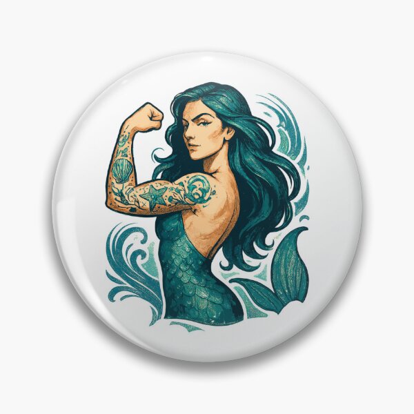 Item preview, Strong Mermaid Nix Water Woman Gift designed and sold by Pineapple-Tree.