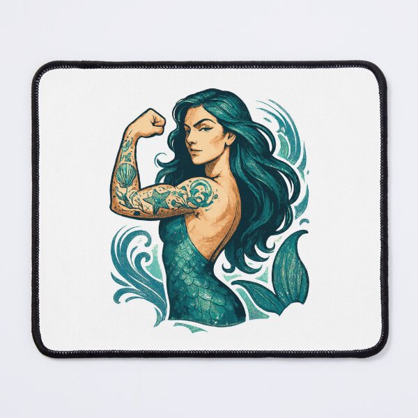 Item preview, Strong Mermaid Nix Water Woman Gift designed and sold by Pineapple-Tree.
