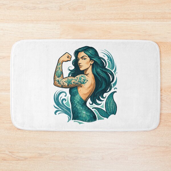 Item preview, Strong Mermaid Nix Water Woman Gift designed and sold by Pineapple-Tree.